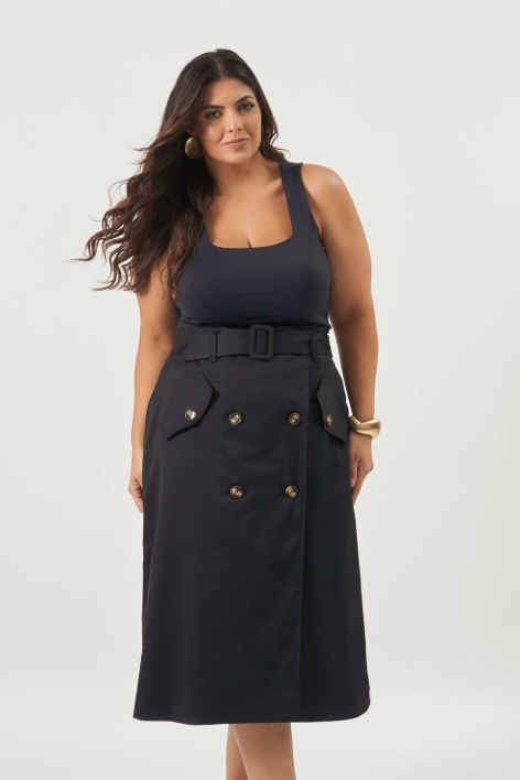 Qual saia plus size combina melhor com o seu tipo de corpo?