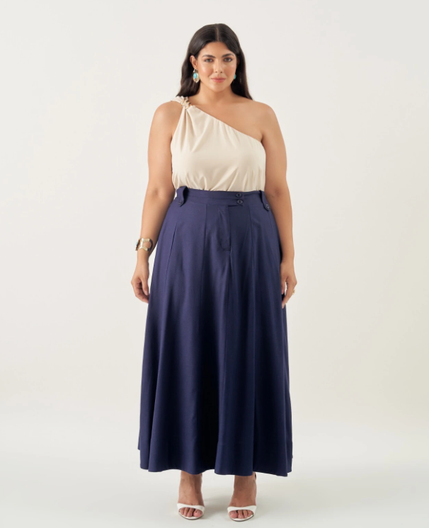 Como escolher uma saia longa plus size para eventos elegantes?